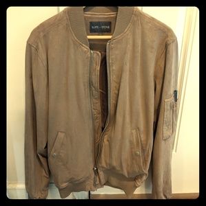 Men's Slate and Stone soft bomber size small